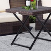 Image 5: Outsunny Rattan-Effect Foldable Coffee Table
