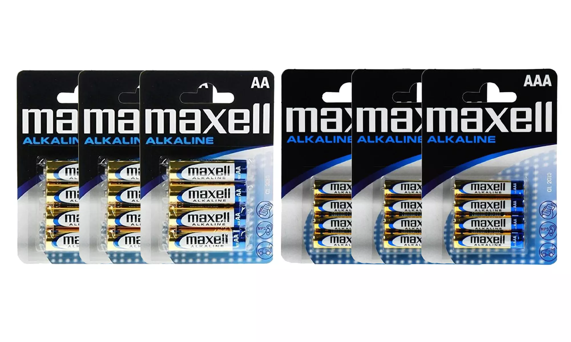 Fino a 192 batterie alcaline Maxell con tecnologia a lunga durata
