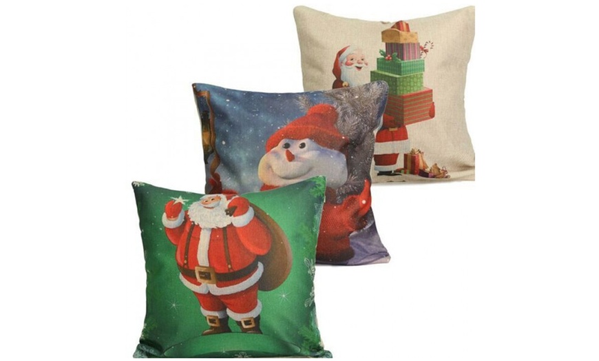 Image 2: Christmas Cushion Covers 