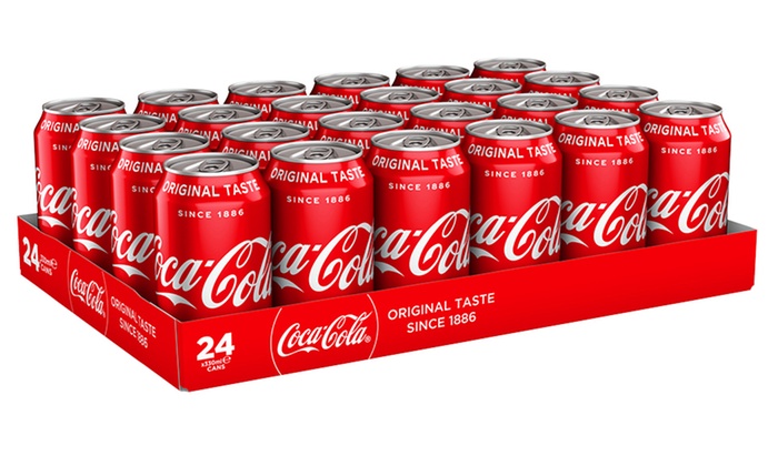 Coca-Cola Original 24 x 330ml Can | Groupon