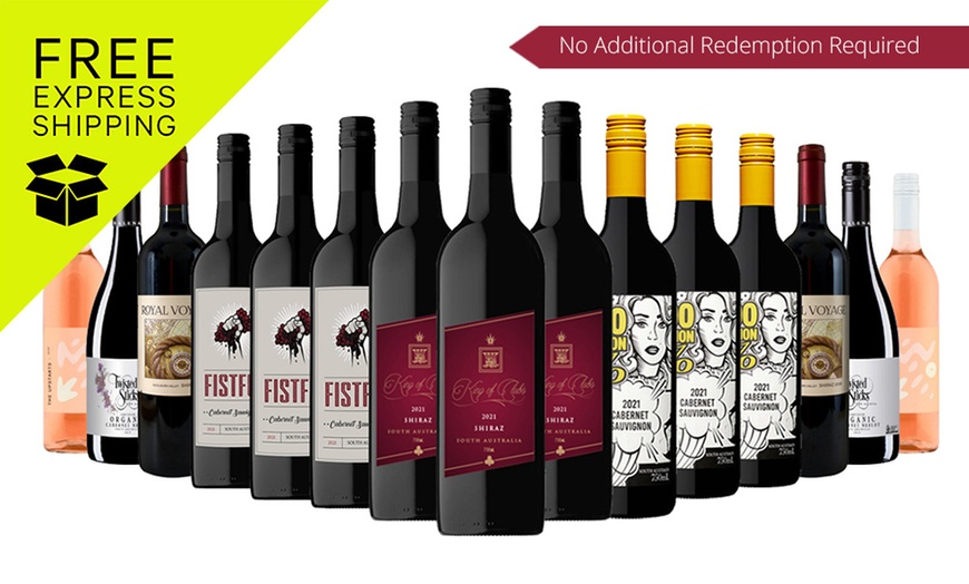 Image 1: Flavor Hunters Red Wines Mixed - 15x Bottles