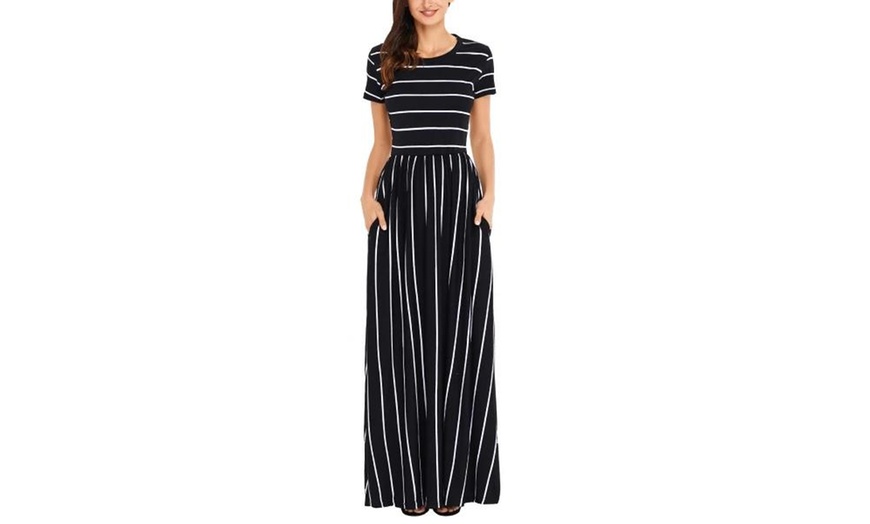 Image 4: Short Sleeve Maxi Dress