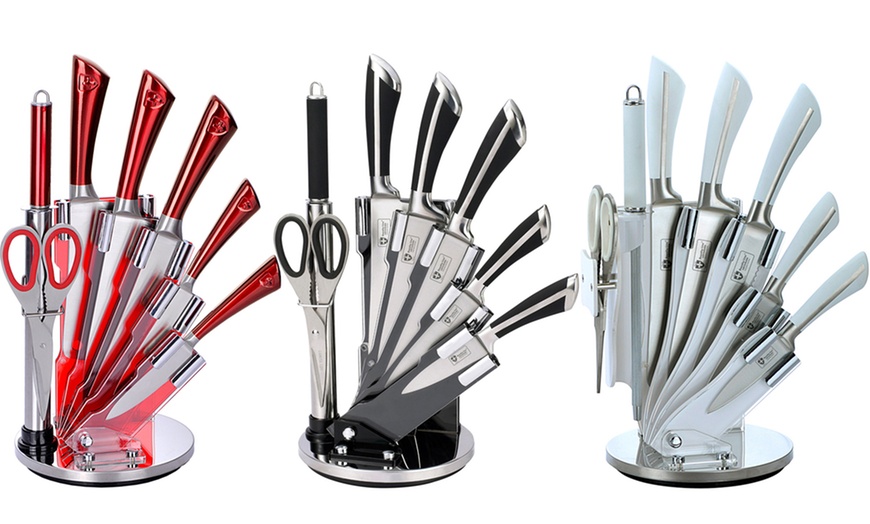 Image 1: 8-Piece Knife Set With Stand