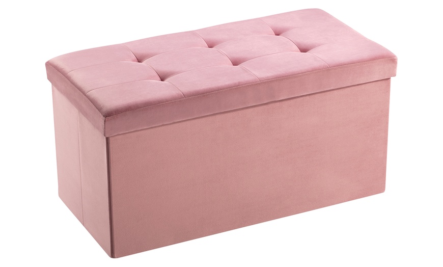 Image 11: Foldable Ottoman Storage Box