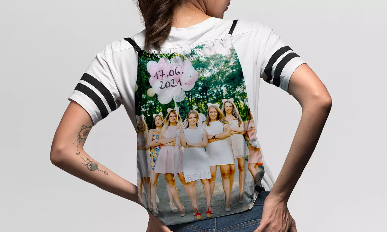 Foto-Kordelzug-Tasche