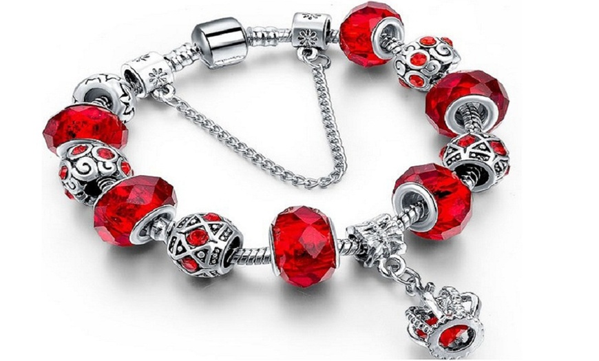 Image 4: Amelia Crown Charm Bracelet