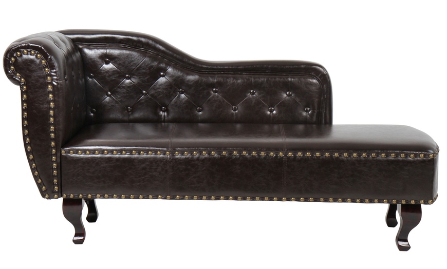 Image 3: Chesterfield Style Chaise Longue
