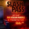 Image 2: AMC Thrills Await: Yellow Tickets, Snacks & the spooky Slash Pass™