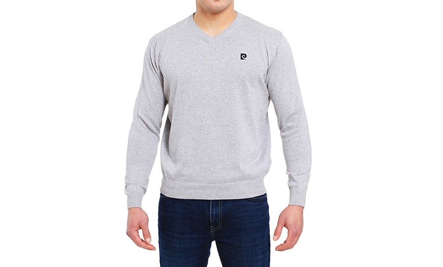 Image 5: Pull homme Pierre Cardin col V 100% coton