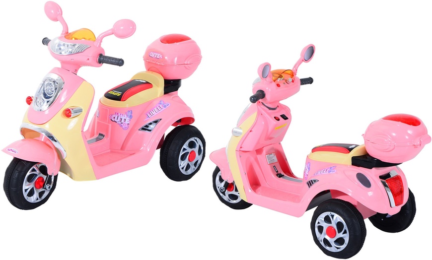 Image 3: HOMCOM Kids Electric Toy Tricycle