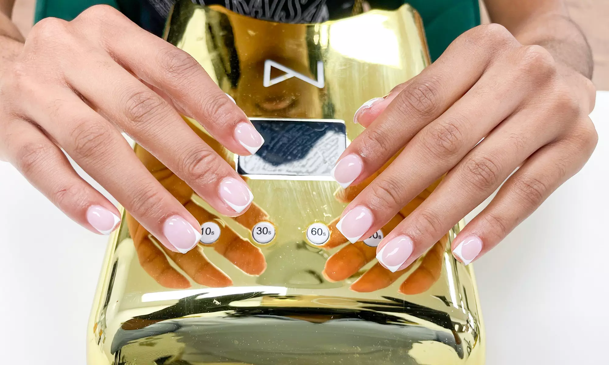 Upgrade Your Nails & Transform with Full-Set Short French Tips  (Up to 30% Off) at The Doll House Nail Company - Primary Image