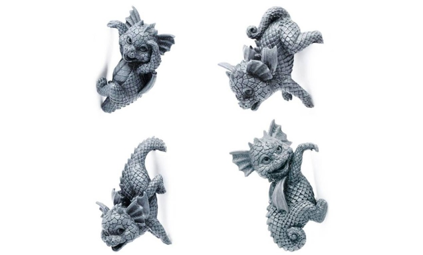 Image 5: One or Two Four-Piece Sets of 3D Garden Dragon Statues