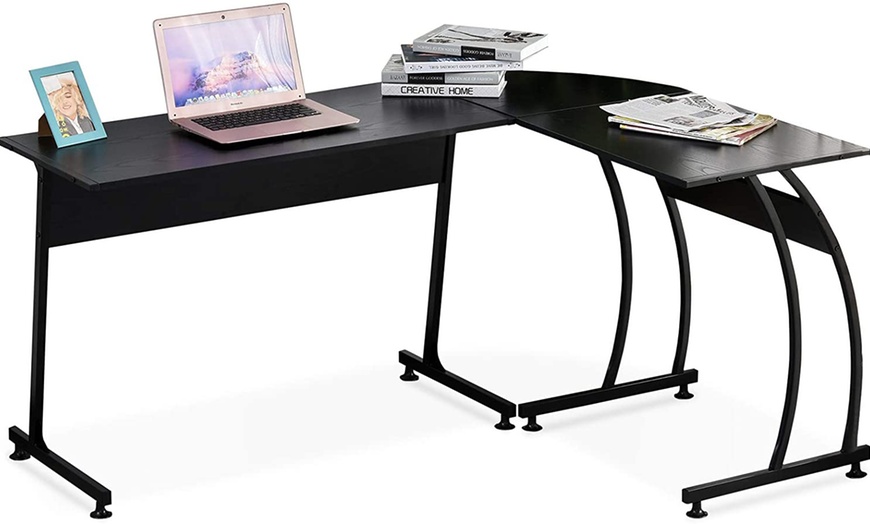 Image 3: HomCom Corner Desk