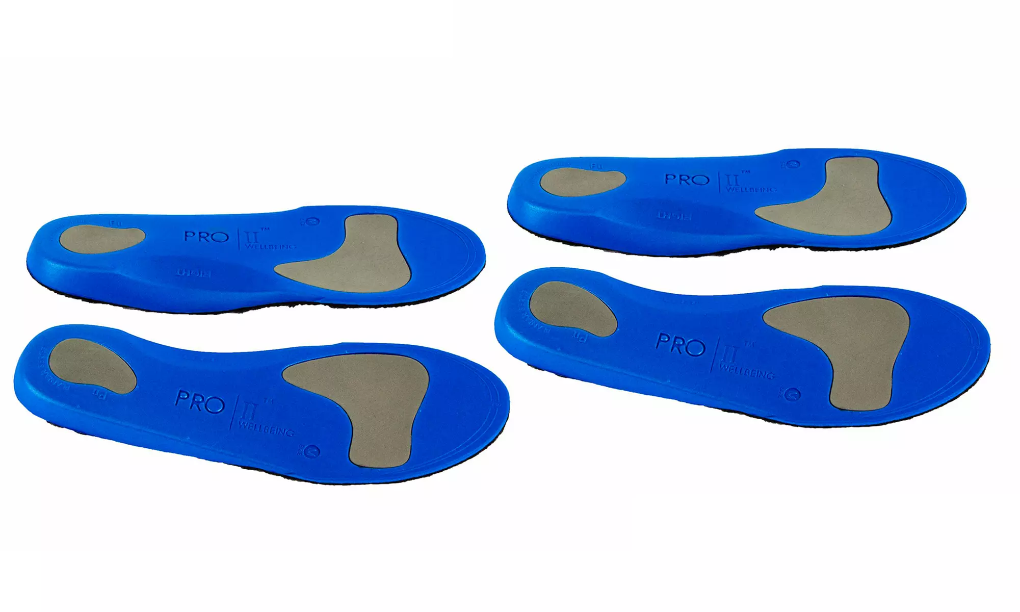 One or Two Pairs of Pro 11 Wellbeing Dual Shock Sports Orthotic Insoles - Second Medium