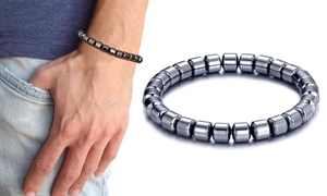  One or Two Philip Jones Men's Hematite Bracelets 