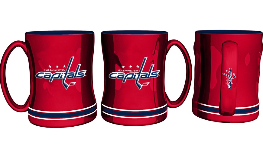 Up To 25% Off On NHL Sculpted Relief Mug (2-Pack) | Groupon Goods