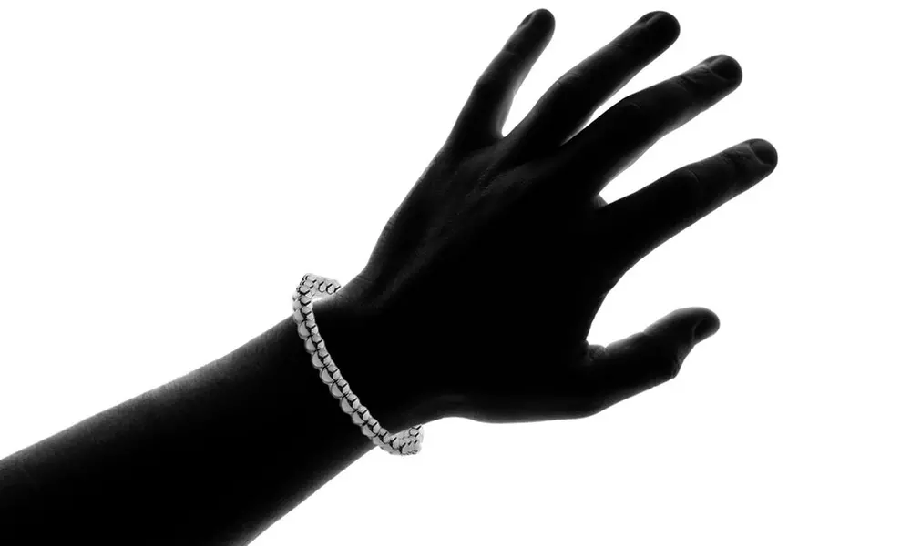 Natural Magnetic Hematite Stretch Bracelets - Second Medium