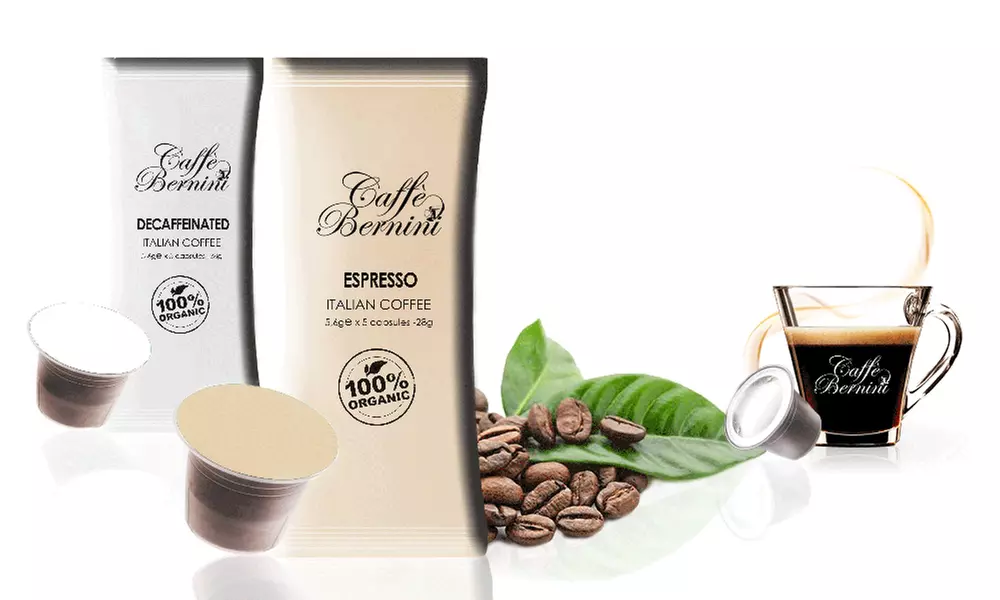 100x oder 200x Bermini Organische Kaffeekapseln Espresso oder entkoffeiniert - Primary Image