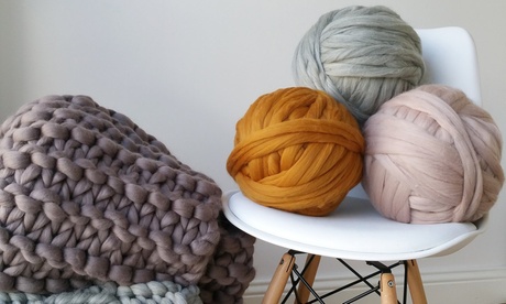 Fino a 10 rotoli di lana PMS International per lavori a maglia Arm Knitting