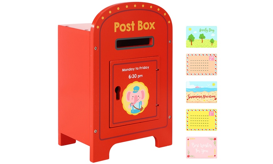 Image 2: Wooden Post Box Toy for Kids