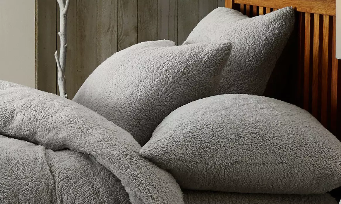 Gaveno Cavailia Fluffy Teddy Bear Fleece Thermal Soft Duvet Cover Set