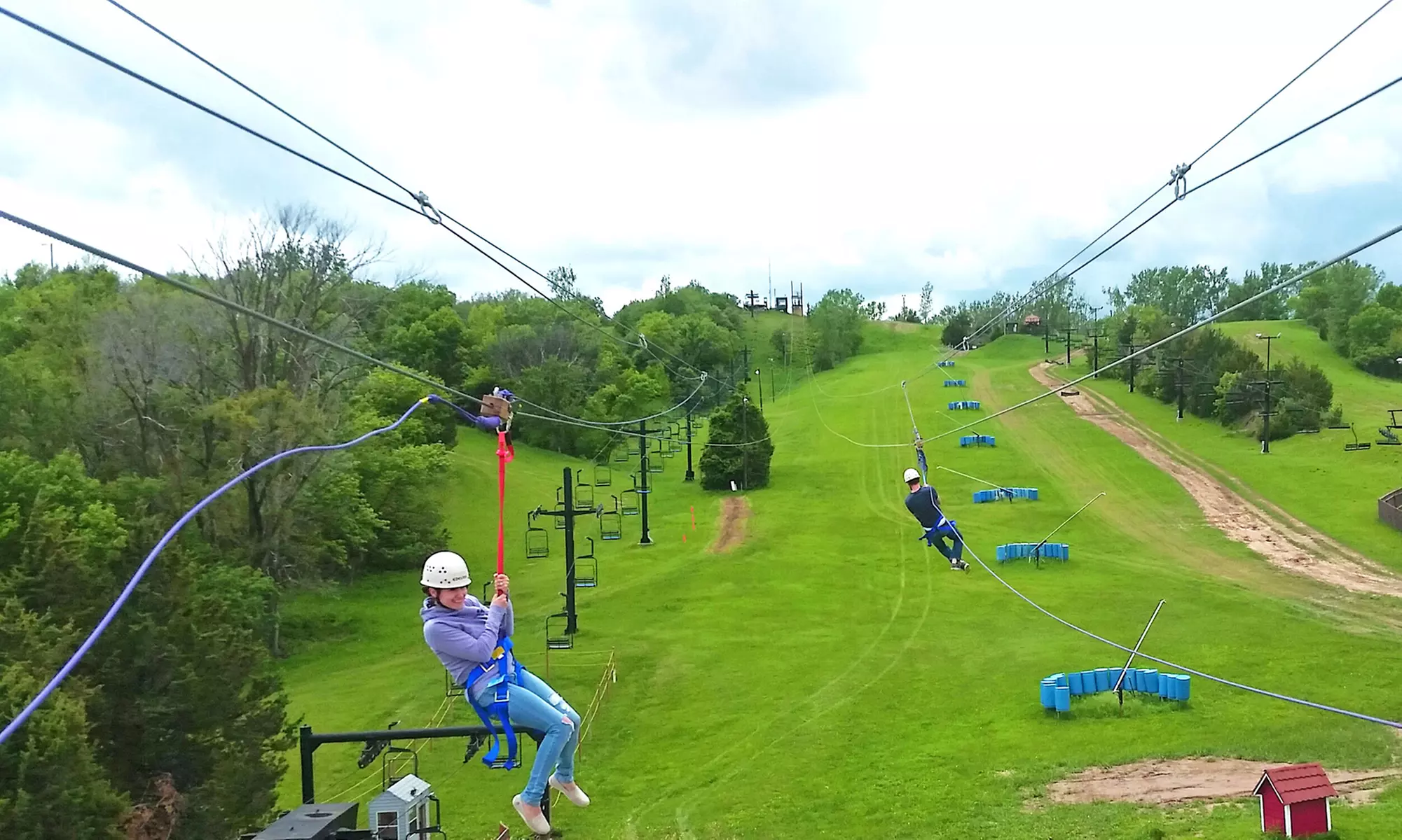 One, Two, Three, Four, Five, or 10-Person Zipline Package at Mt. Crescent Ski Area (Up to 56% Off) - Second Medium