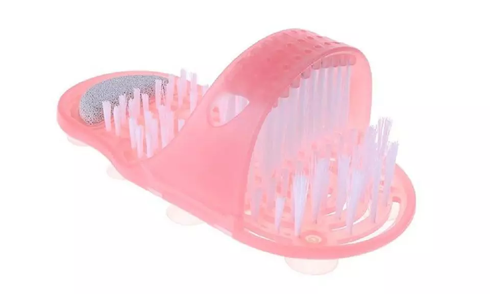 Fuß-Waschanlage mit Bimstein in Blau oder Pink - Second Medium