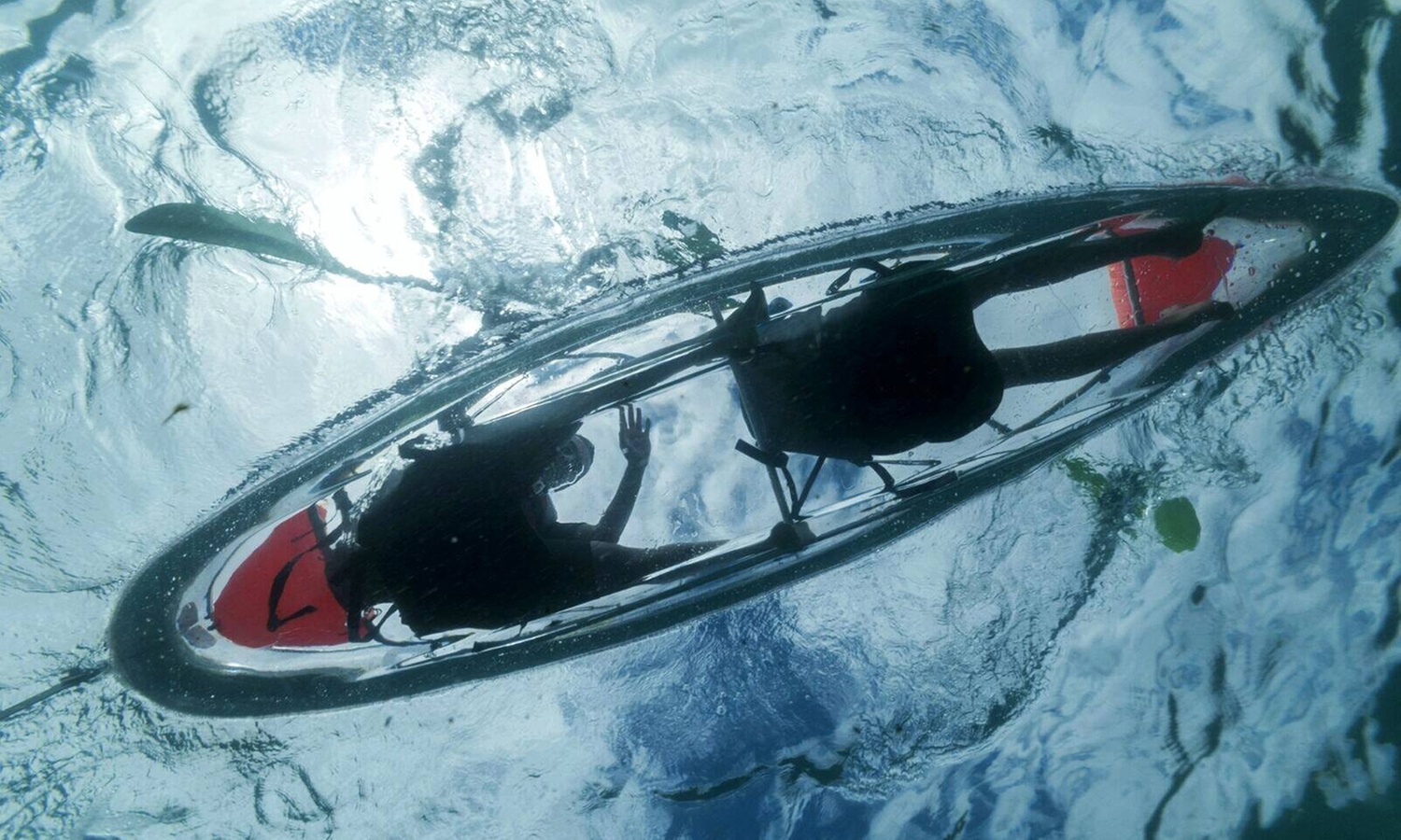 Alquiler de kayak transparente