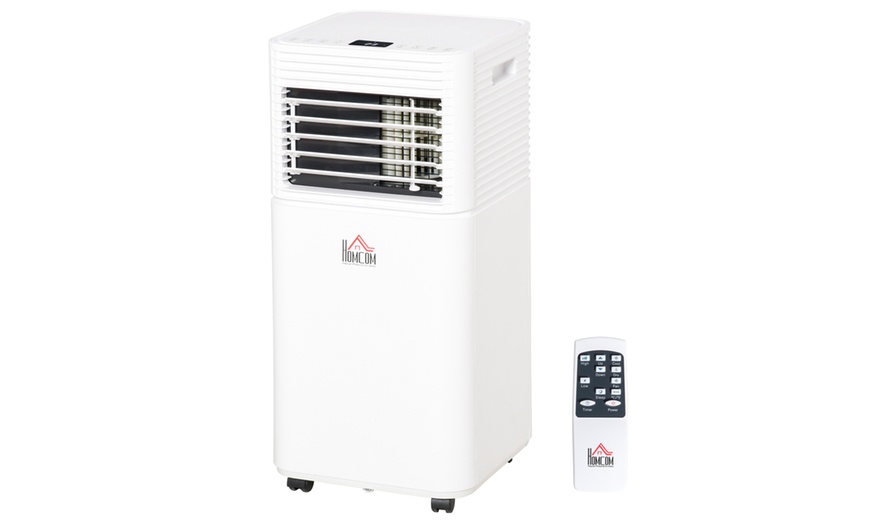 Image 2: HomCom Portable Air Conditioner with Remote Control 9000 BTU