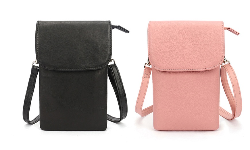 Image 6: Women's PU Leather Phone Bag