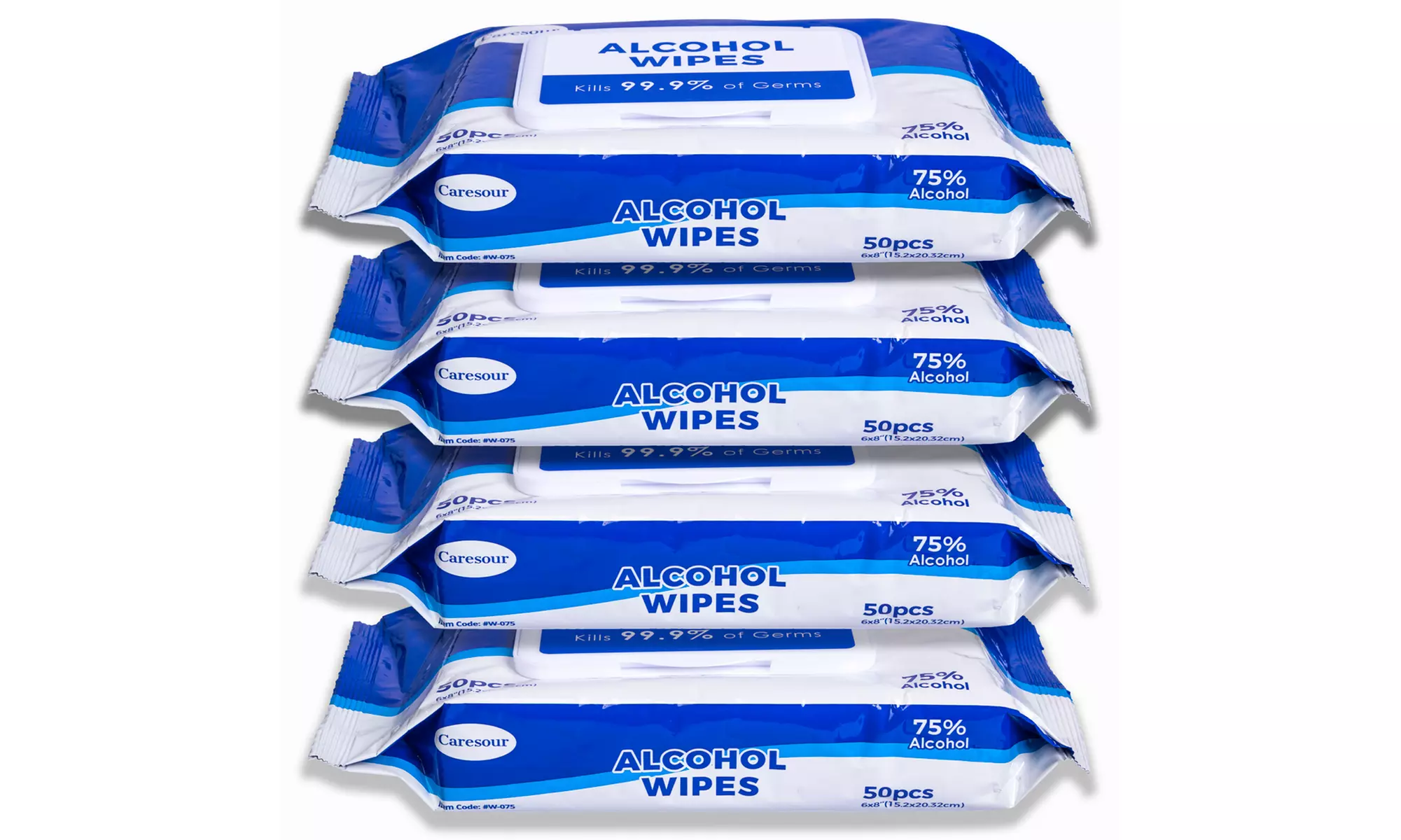 Caresour 75% Alcohol-Based Sanitizing Wipes (50-Count) - Second Medium