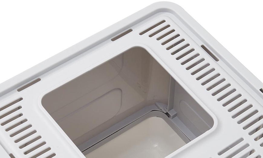 Image 9: Folding Plastic Cat Litter Box Top Entry