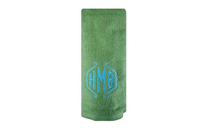 Image 3: Embroidered Cotton Bath Towel