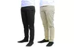 Galaxy by Harvic Men's Slim Fit Cotton Stretch Chino Pants (2-Pack) - Second Medium