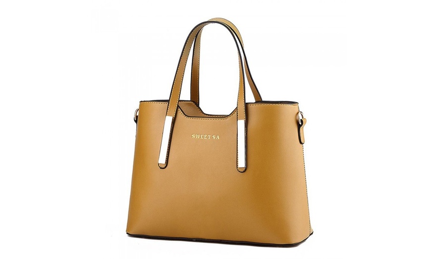 Image 3: Metallic tote tas