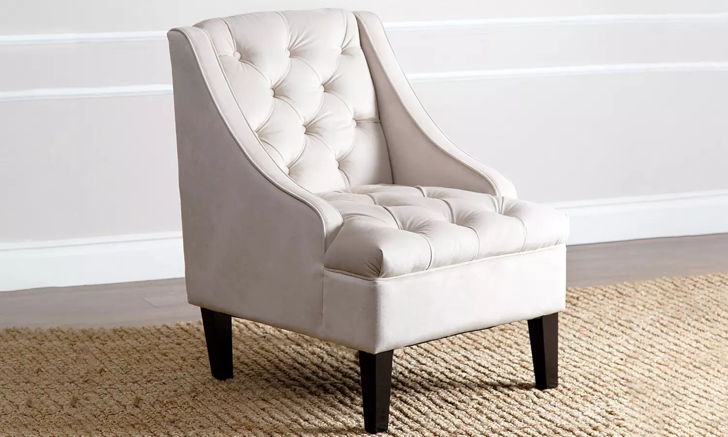 Abbyson Living Kristen Tufted Swoop Armchair - Primary Image