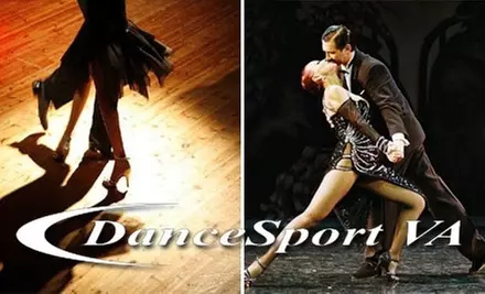 $55 for Two Private Lessons, One Group Class, and One Practice Session at DanceSport VA - Primary Image