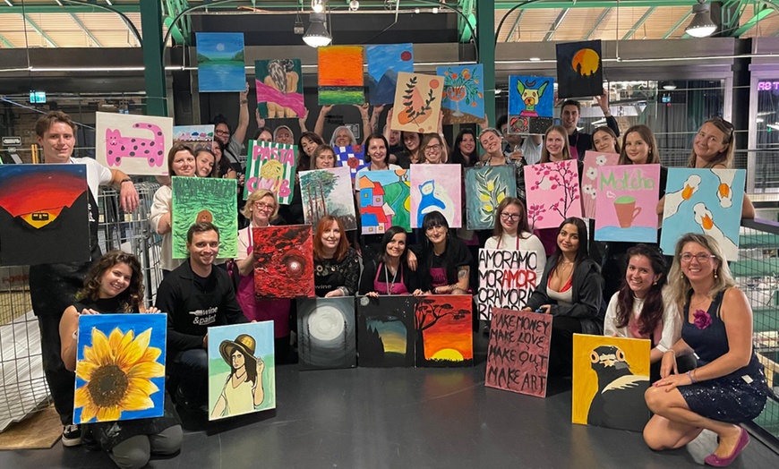 Image 4: Stwórz własny obraz: voucher na wybrane wydarzenie Wine & Paint