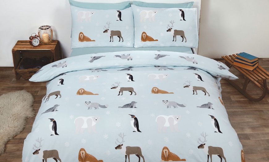 Image 7: Flannelette Duvet Cover Set