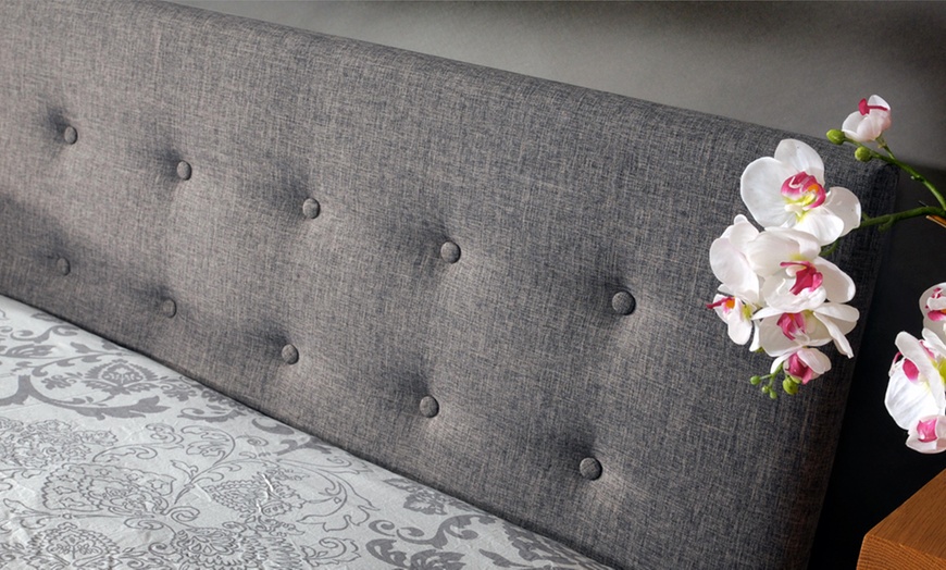 Image 3: Fabric Ottoman Storage Bed