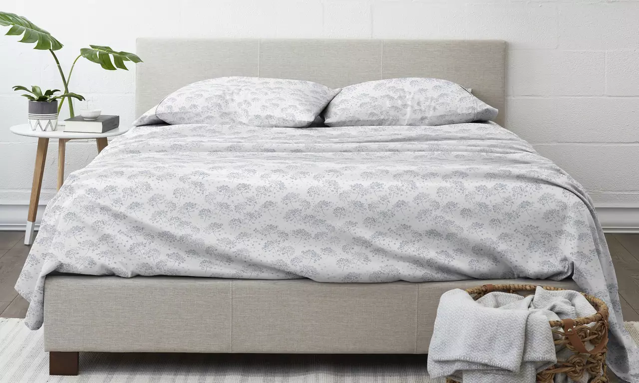 Home Collection Premium 4 Piece Ultra Soft Flannel Bed Sheet Set