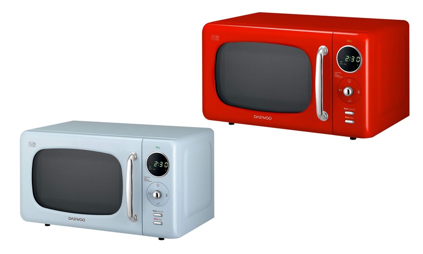 Daewoo Retro Design Microwave Groupon Goods