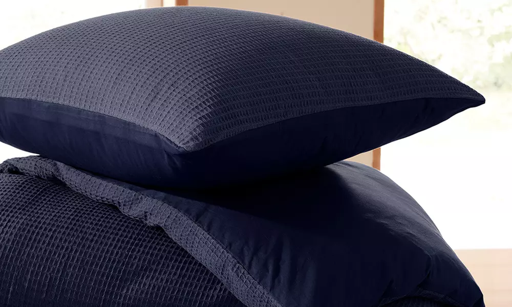 Honingraat katoenen dekbedovertrek set