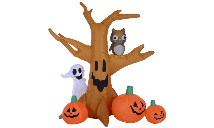 Image 3: HomCom Halloween Ghost Tree
