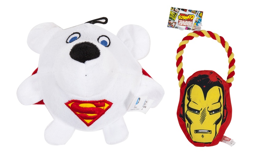 Image 1: Marvel Plush Dog Toys Set