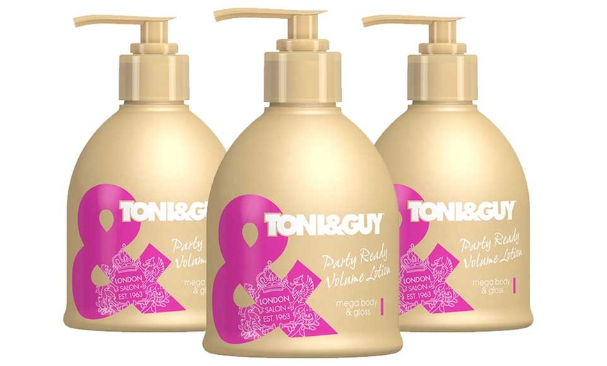 Image 1: 3x Toni & Guy Party Ready Volume