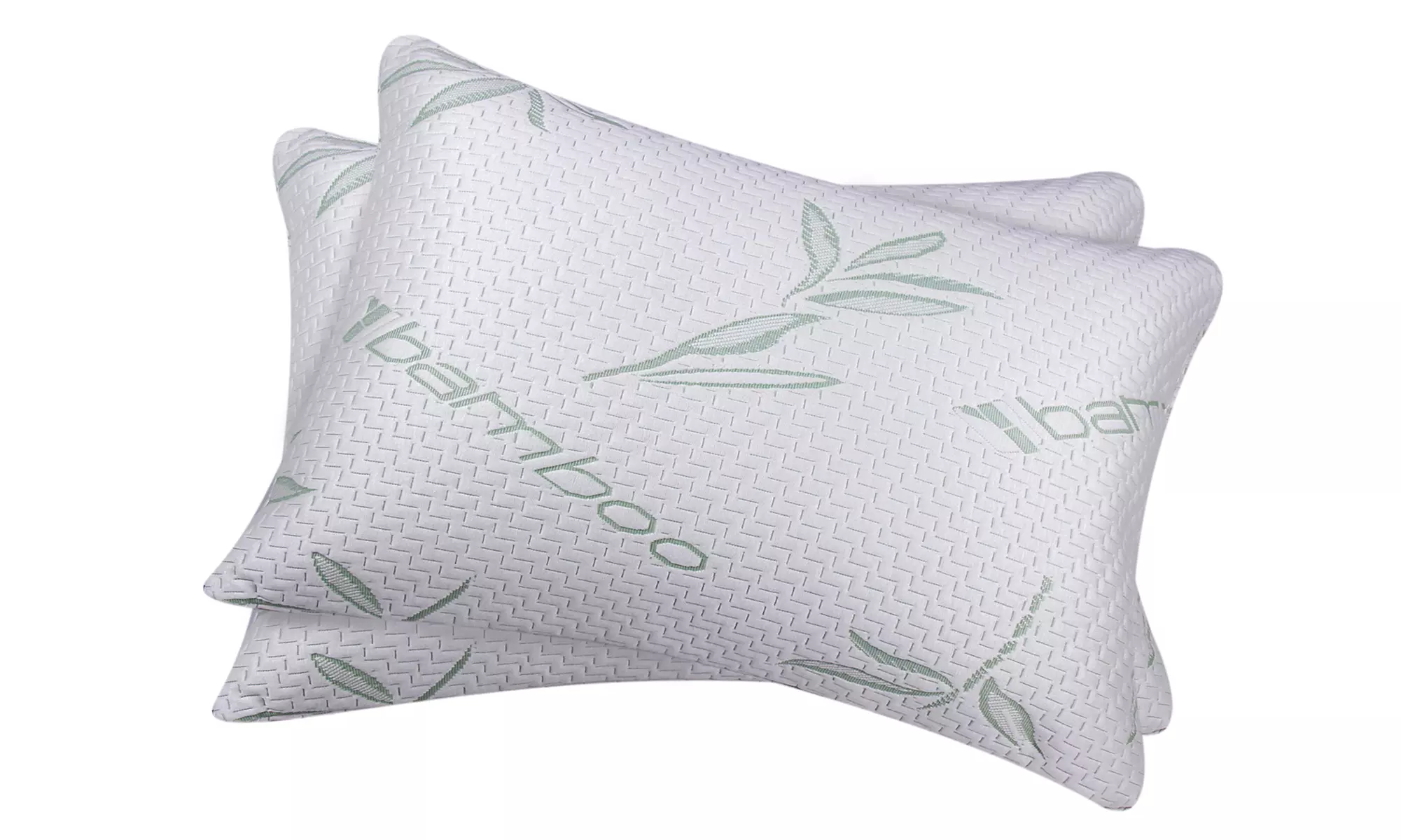 2 Pack Hypoallergenic Memory-Foam Bamboo-Blend Pillows - Primary Image