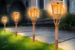 Solar-Powered Bamboo Tiki Torch (1-, 2-, or 4-Pack) - Second Medium