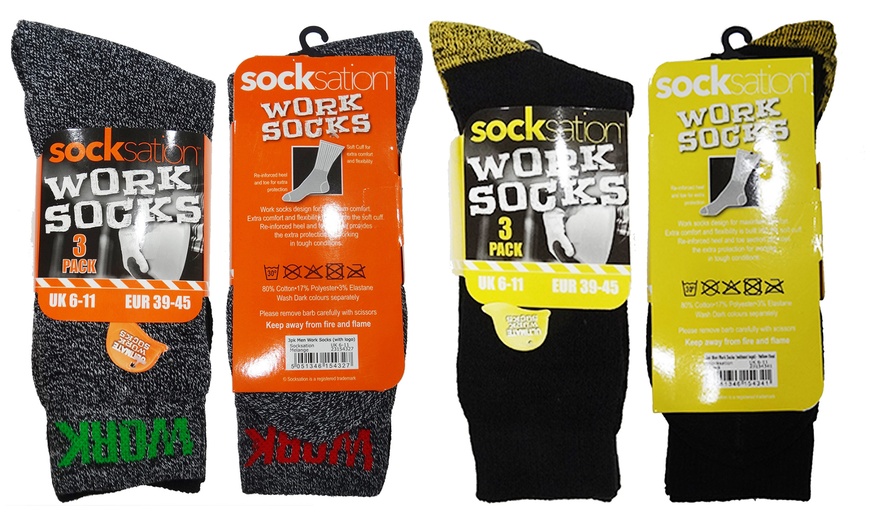 Image 1: Work Socks Multipack