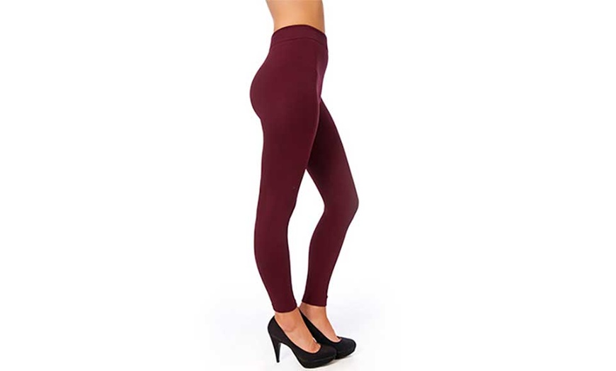 Image 7: Fleece Lined Leggings Two-Pack